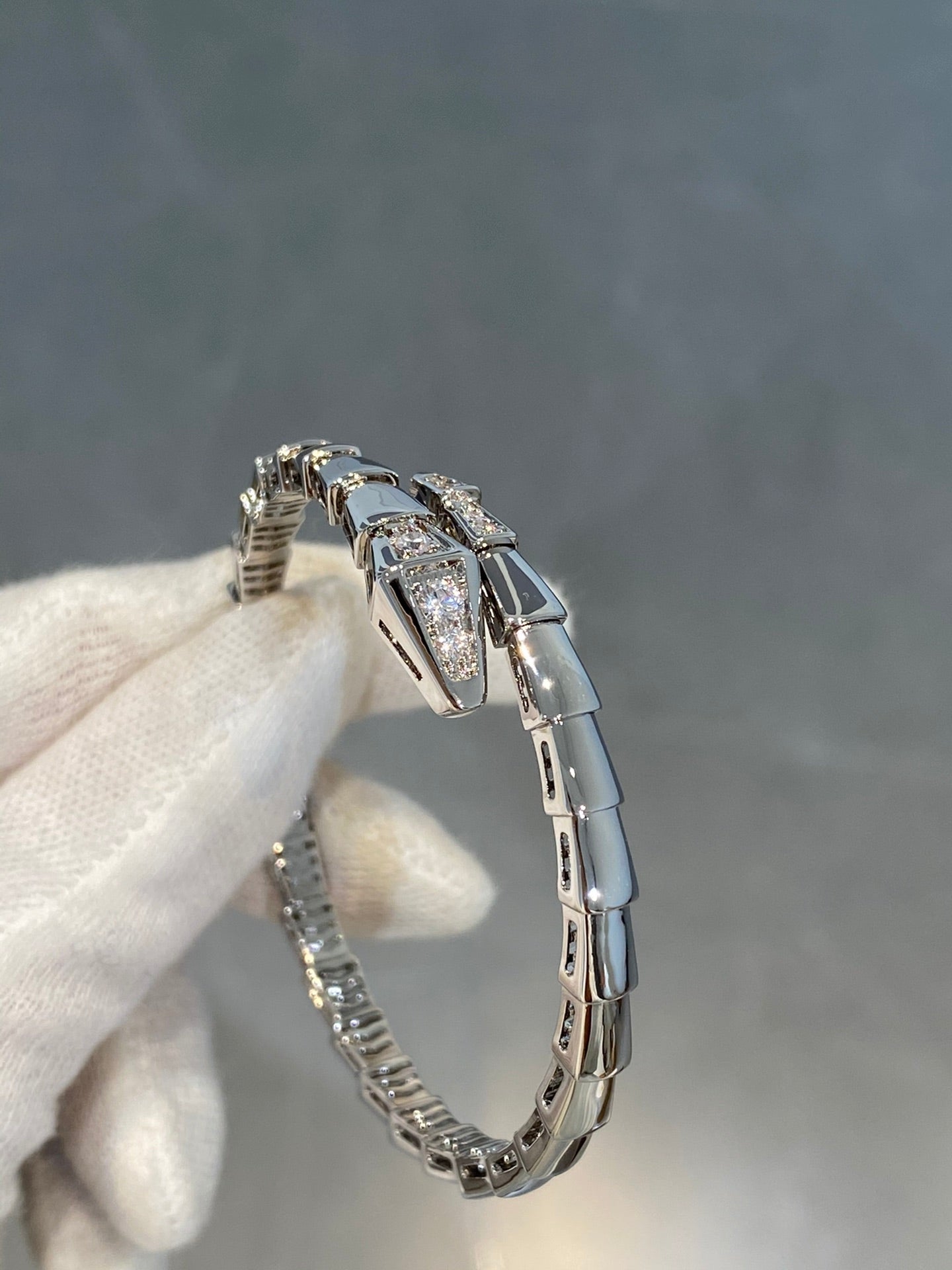 [Star Jewelry]SERPENTI BRACELET DIAMONDS SILVER