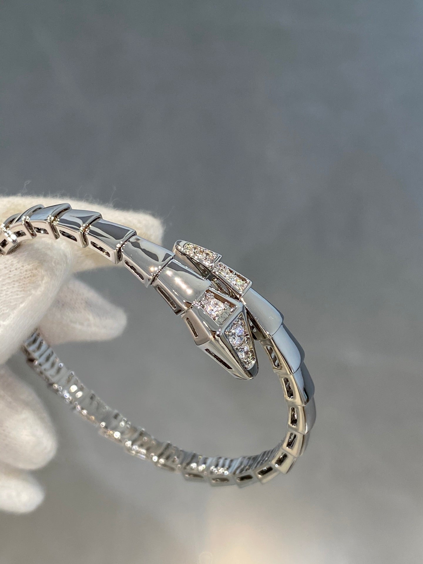 [Star Jewelry]SERPENTI BRACELET DIAMONDS SILVER