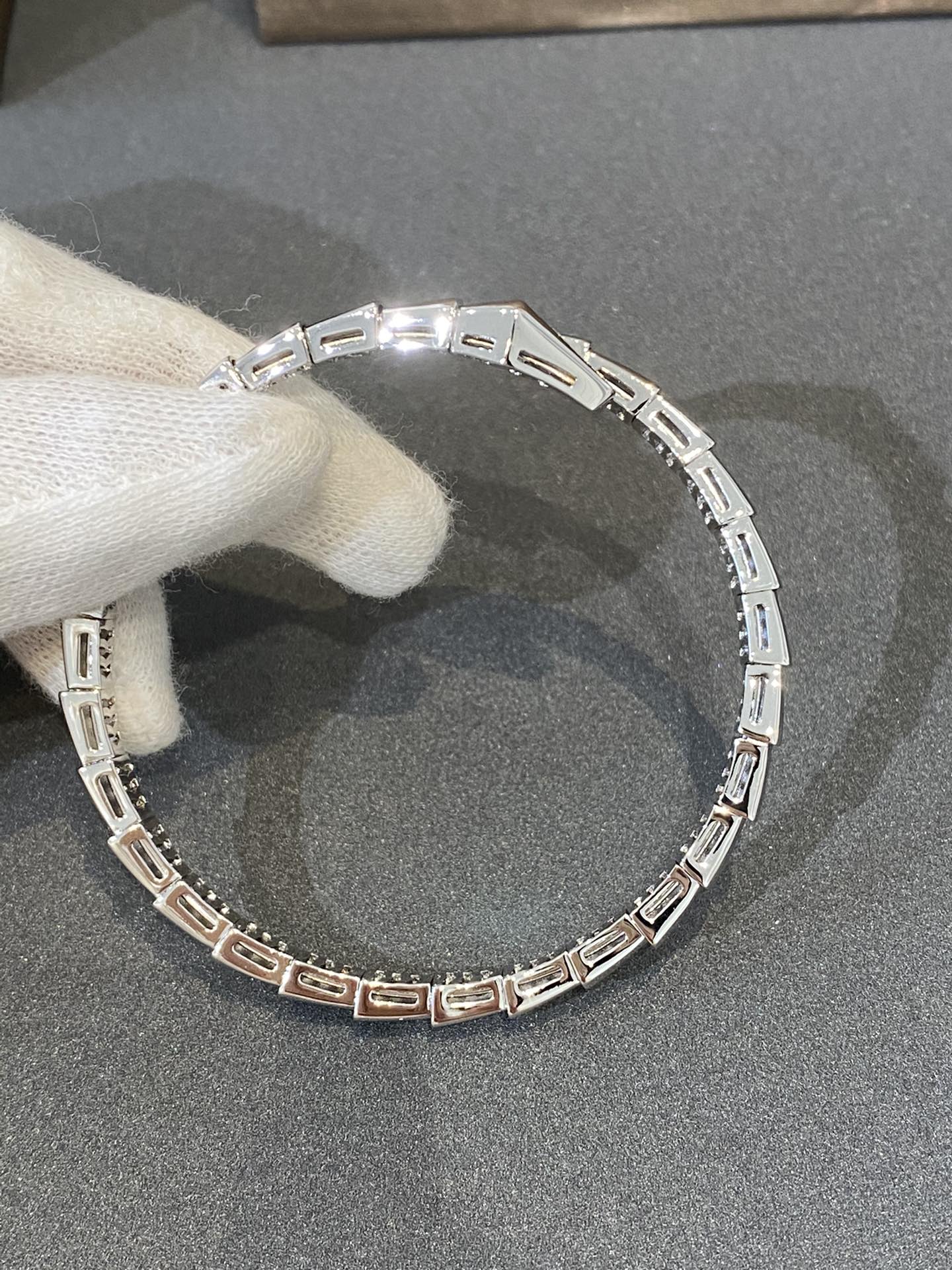 [Star Jewelry]SERPENTI BRACELET DIAMONDS SILVER