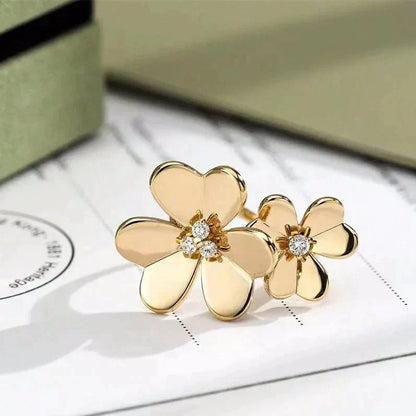 [Star Jewelry]CLOVER COMOS GOLD DIAMOND RING