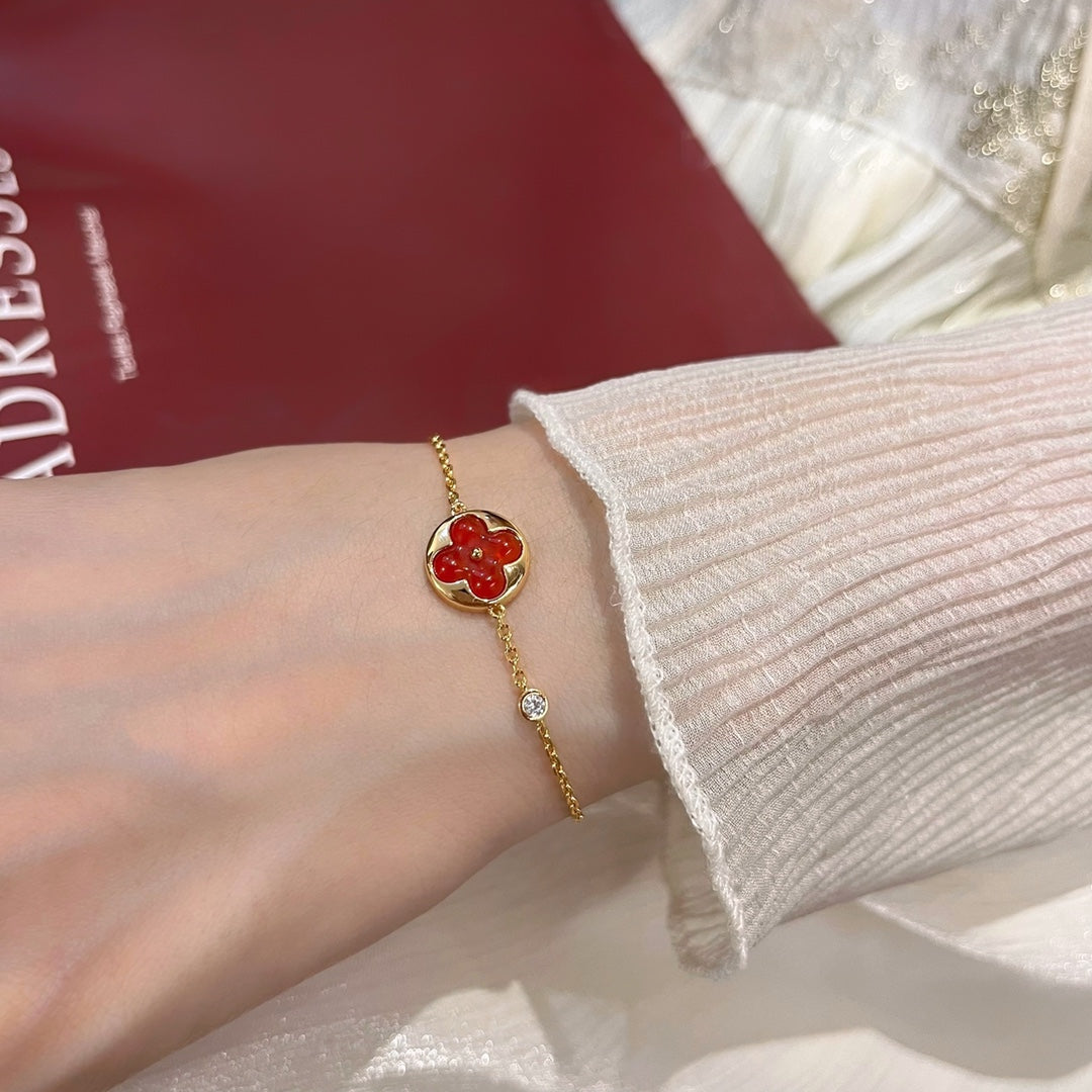 [Star Jewelry]SUN PEDANT CARNELIAN BRACELET