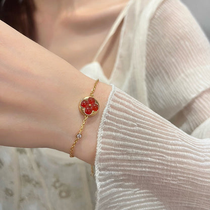 [Star Jewelry]SUN PEDANT CARNELIAN BRACELET