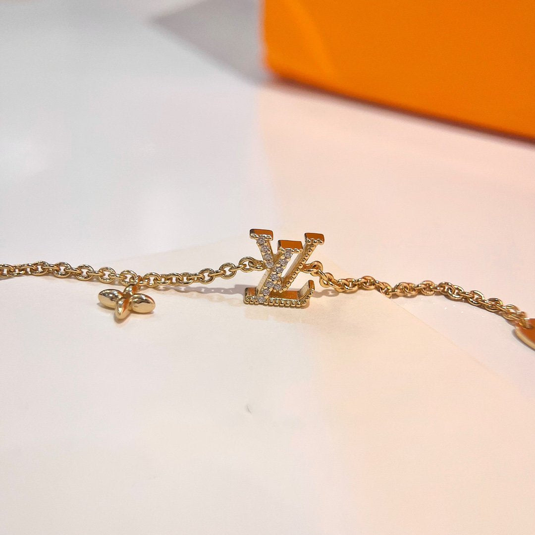 [Star Jewelry]LOGO STAR MOTIF GOLD BRACELET