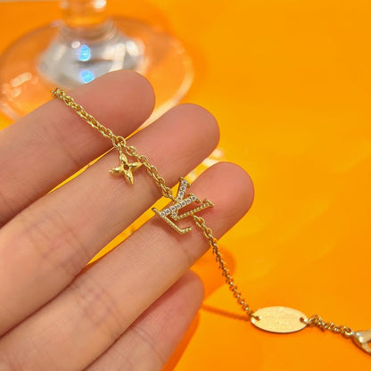 [Star Jewelry]LOGO STAR MOTIF GOLD BRACELET