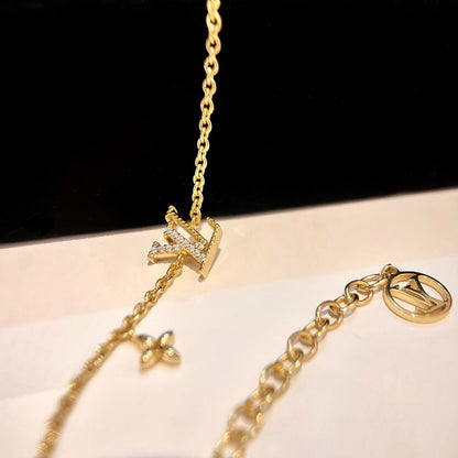 [Star Jewelry]LOGO STAR MOTIF GOLD BRACELET