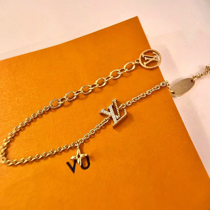 [Star Jewelry]LOGO STAR MOTIF GOLD BRACELET