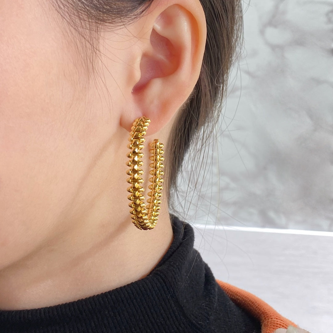 [Star Jewelry]CLASH HOOP EARRINGS