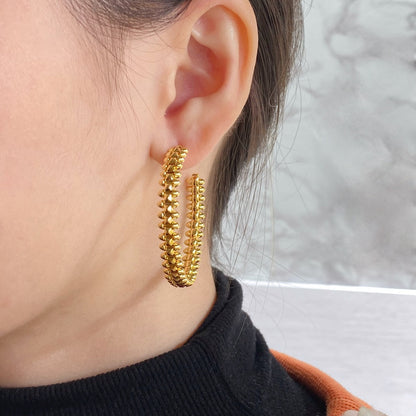 [Star Jewelry]CLASH HOOP EARRINGS