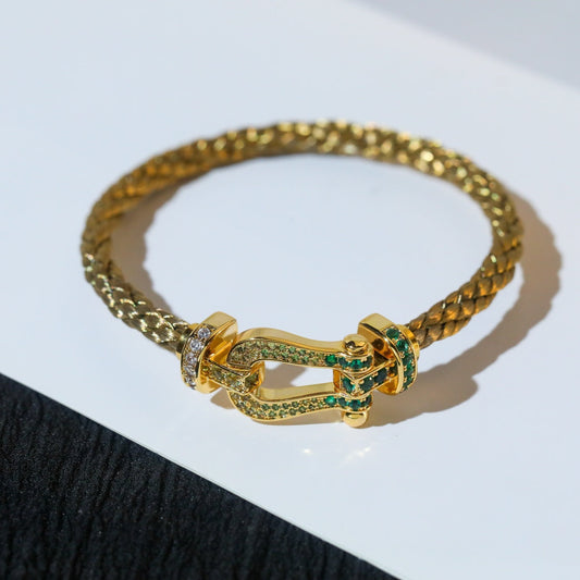 [Star Jewelry]FORCE 10 GOLD GREEN DIAMOND PAVED