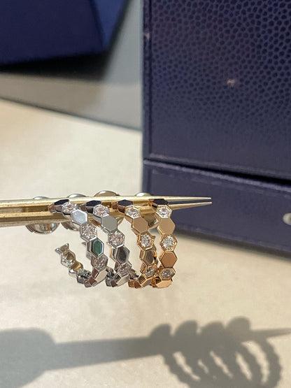 [Star Jewelry]Hollow Design Four-Leaf Clover Flower Shape Ring