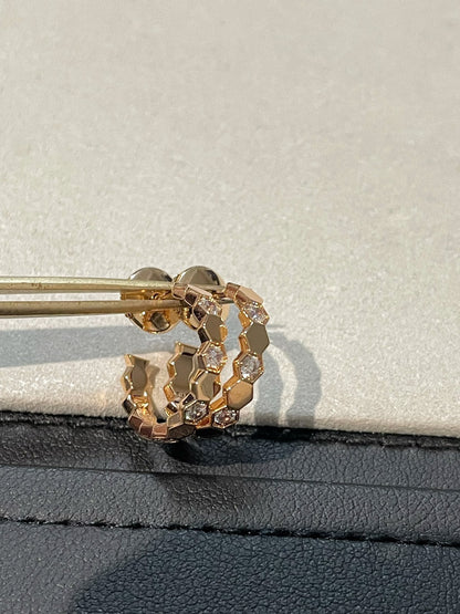 [Star Jewelry]Hollow Design Four-Leaf Clover Flower Shape Ring