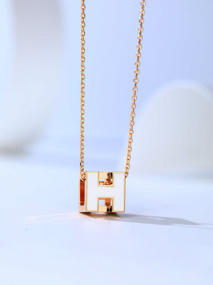 [Star Jewelry]H CAGE PINK GOLD NECKLACE