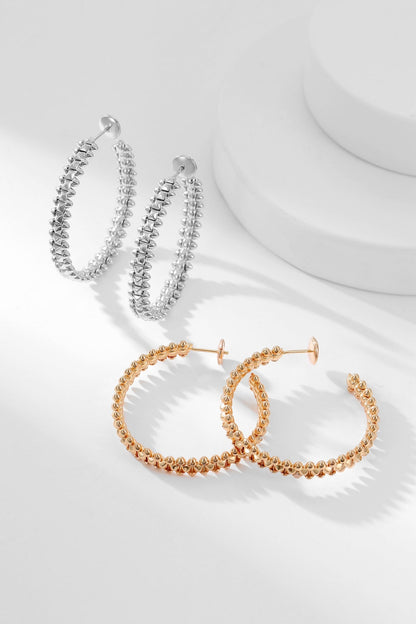[Star Jewelry]CLASH HOOP EARRINGS