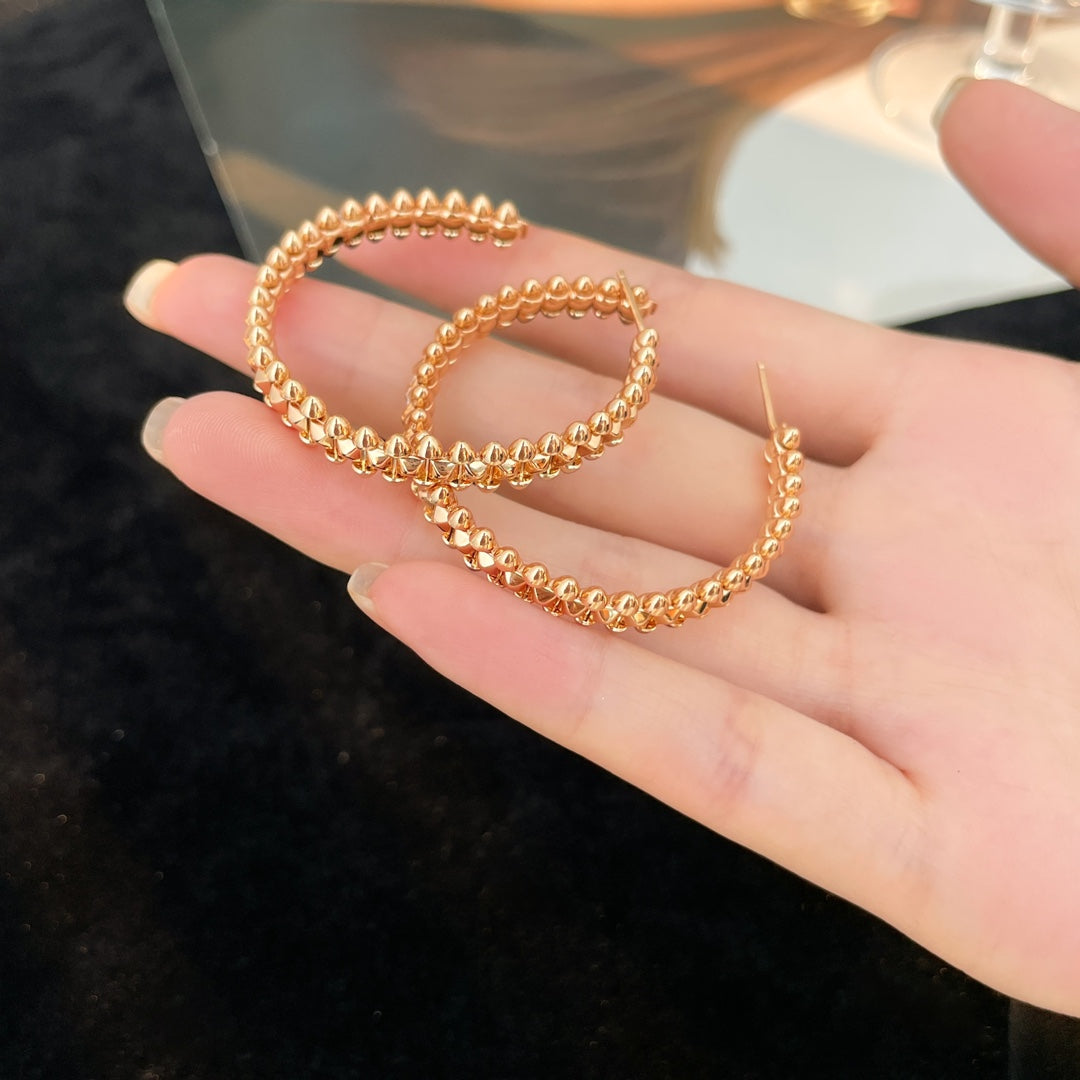 [Star Jewelry]CLASH HOOP EARRINGS