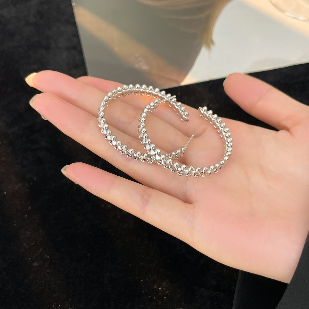 [Star Jewelry]CLASH HOOP EARRINGS