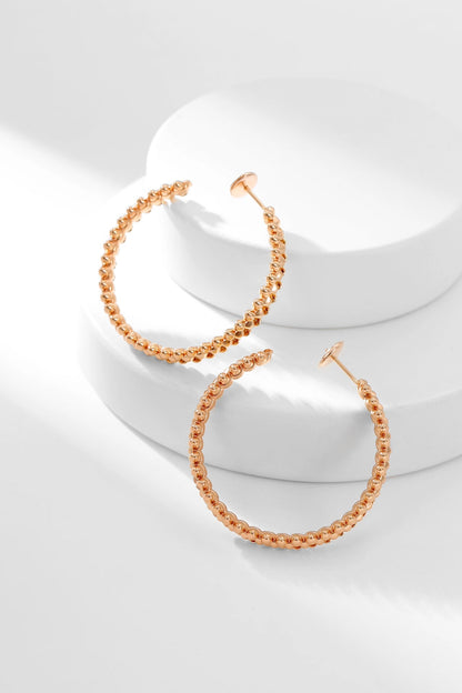 [Star Jewelry]CLASH HOOP EARRINGS