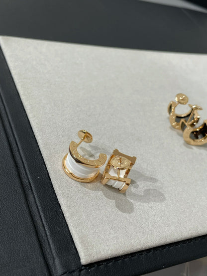 [Star Jewelry]ZERO 1 PINK GOLD CERAMIC EARRINGS