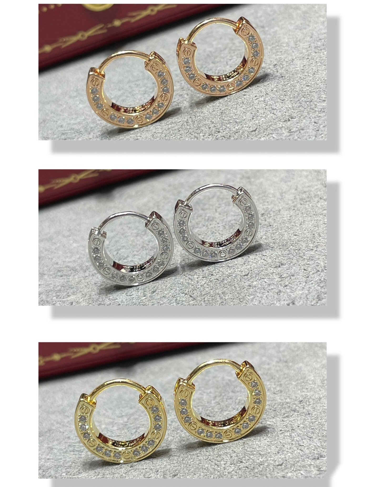 [Star Jewelry]LOVE DIAMOND EARRINGS