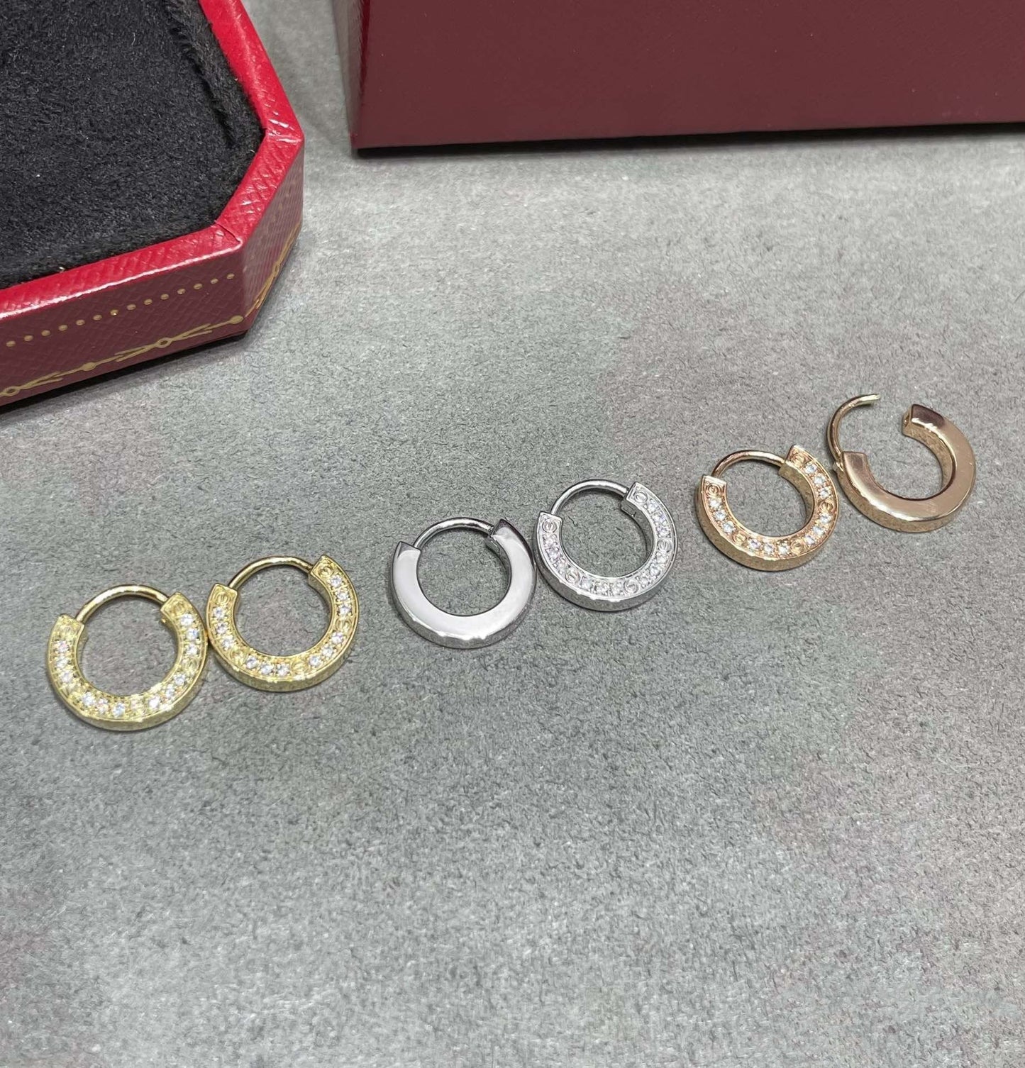 [Star Jewelry]LOVE DIAMOND EARRINGS