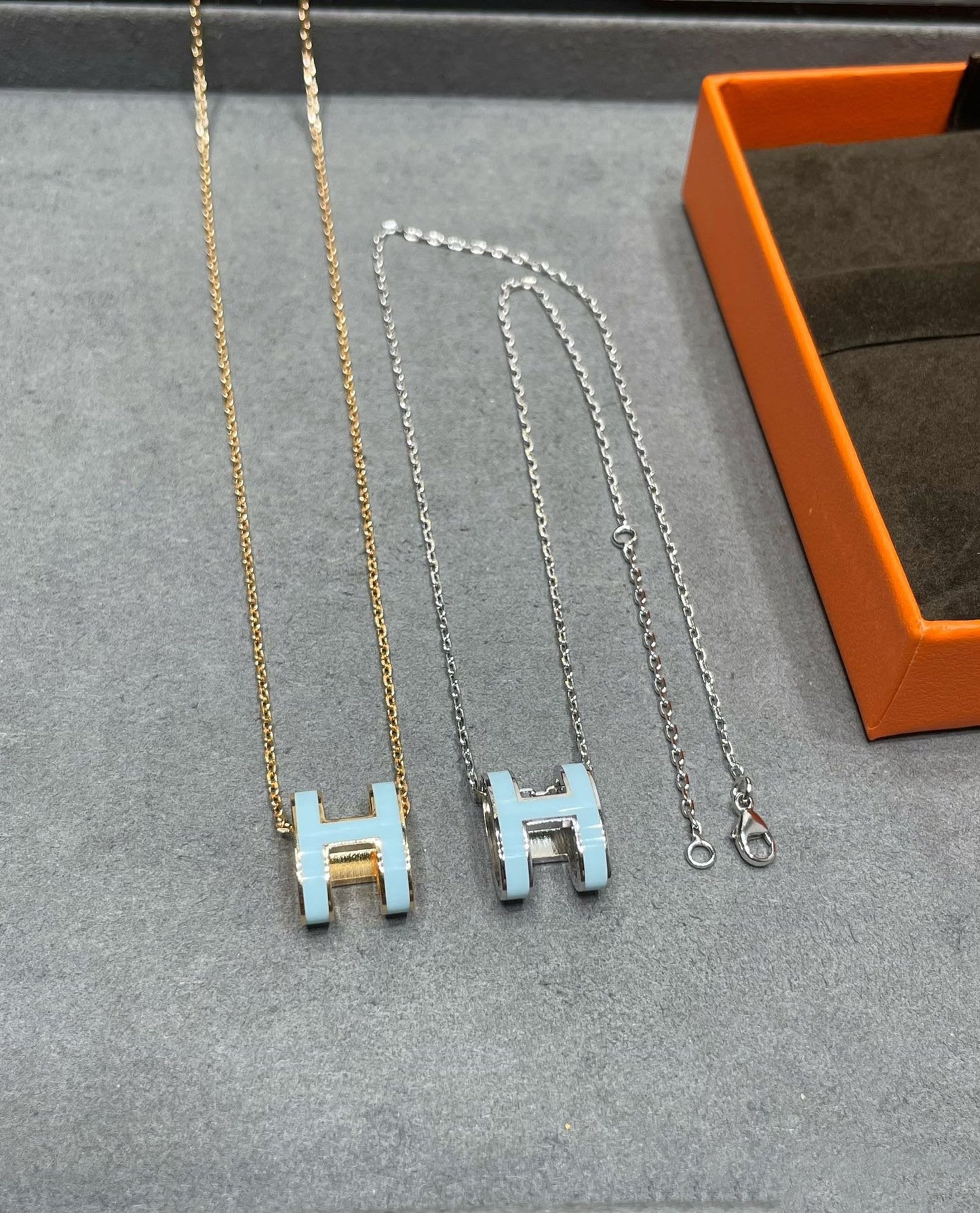 [Star Jewelry]POP H SKY BLUE NECKLACE