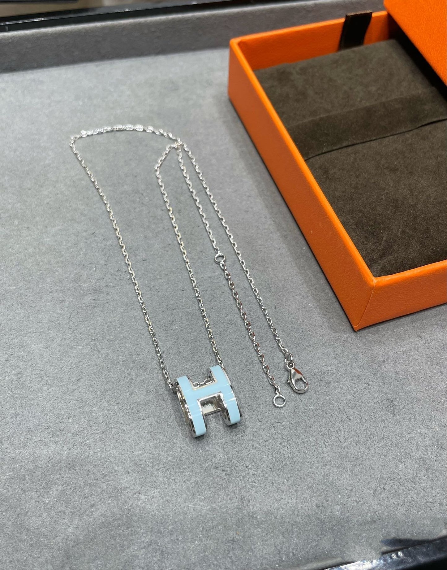 [Star Jewelry]POP H SKY BLUE NECKLACE