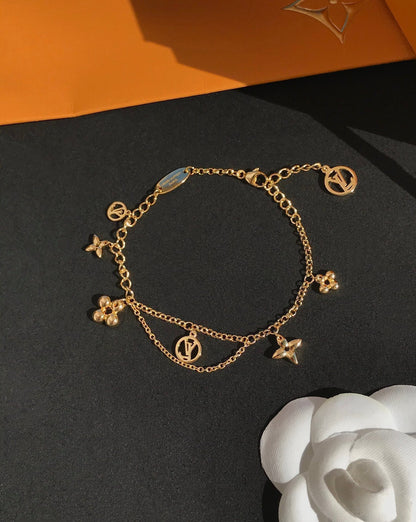 [Star Jewelry]BLOOMING PINK GOLD MOP BRACELET