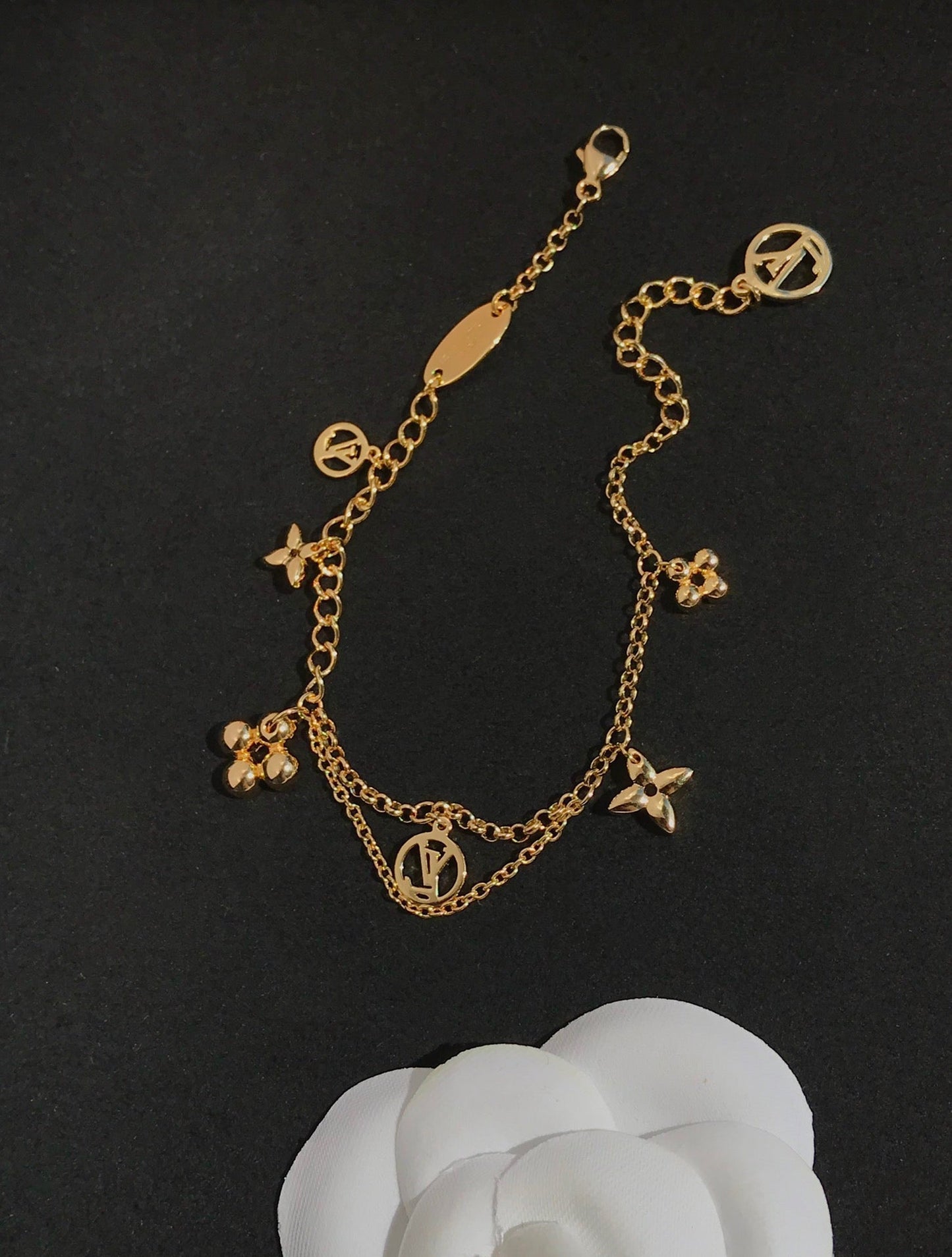[Star Jewelry]BLOOMING PINK GOLD MOP BRACELET