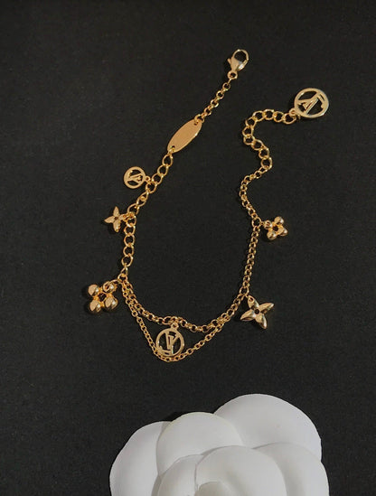 [Star Jewelry]BLOOMING PINK GOLD MOP BRACELET