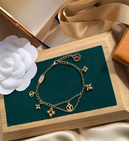 [Star Jewelry]BLOOMING PINK GOLD MOP BRACELET