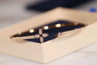 [Star Jewelry]IDYLLE GOLD OPEN BRACELET DIAMOND PAVED