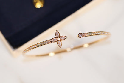 [Star Jewelry]IDYLLE GOLD OPEN BRACELET DIAMOND PAVED