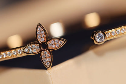 [Star Jewelry]IDYLLE GOLD OPEN BRACELET DIAMOND PAVED