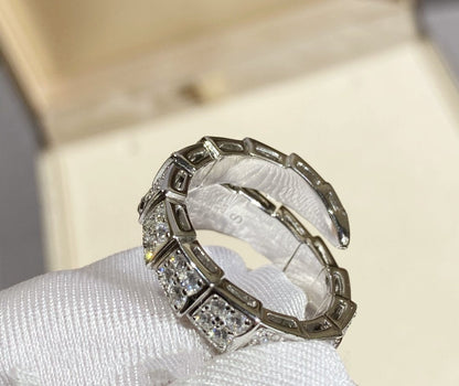 [Star Jewelry]SERPENTI RING SILVER DIAMOND PAVED