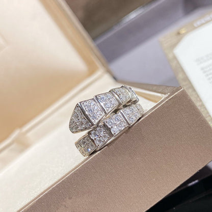 [Star Jewelry]SERPENTI RING SILVER DIAMOND PAVED