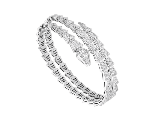 [Star Jewelry]SERPENTI BRACELET SILVER DIAMOND DOUBLE ROW