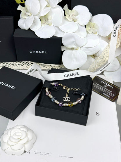 [Star Jewelry]Colorful Transparent Resin Bracelet