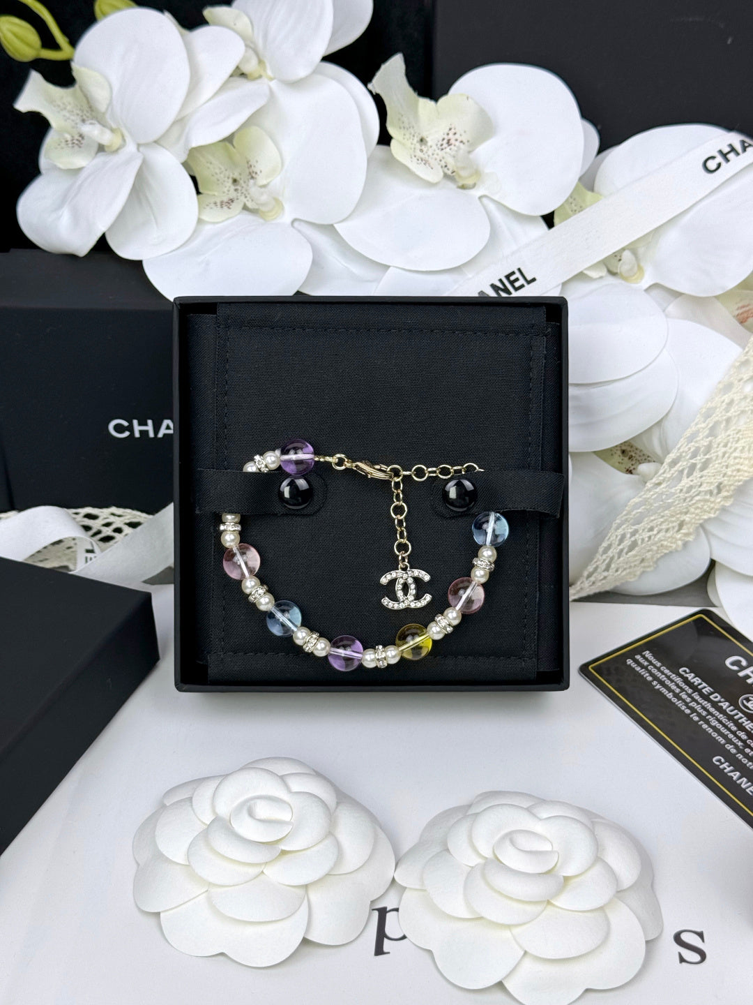 [Star Jewelry]Colorful Transparent Resin Bracelet