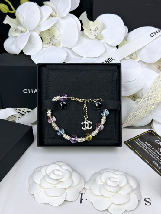 [Star Jewelry]Colorful Transparent Resin Bracelet