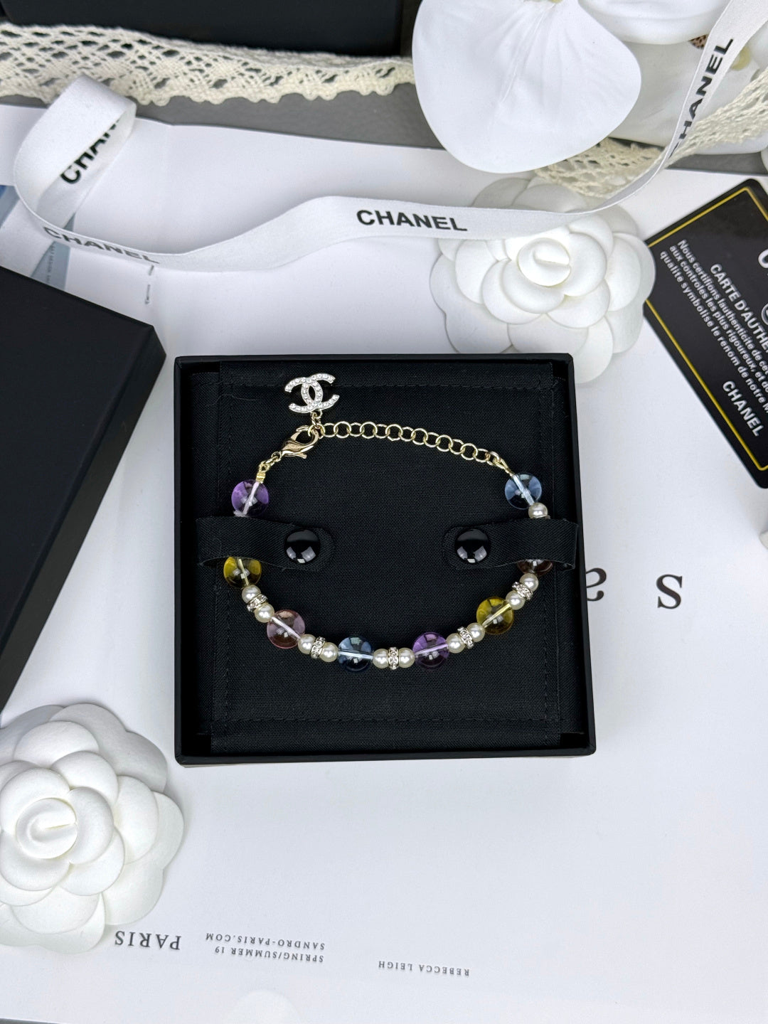[Star Jewelry]Colorful Transparent Resin Bracelet