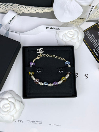 [Star Jewelry]Colorful Transparent Resin Bracelet