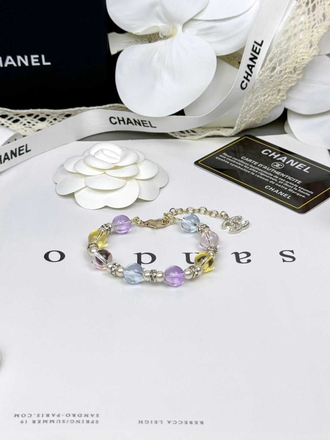 [Star Jewelry]Colorful Transparent Resin Bracelet