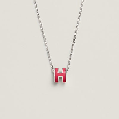 [Star Jewelry]H NECKLACE PINK