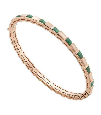[Star Jewelry]SERPENTI BRACELET PINK GOLD MALACHITE