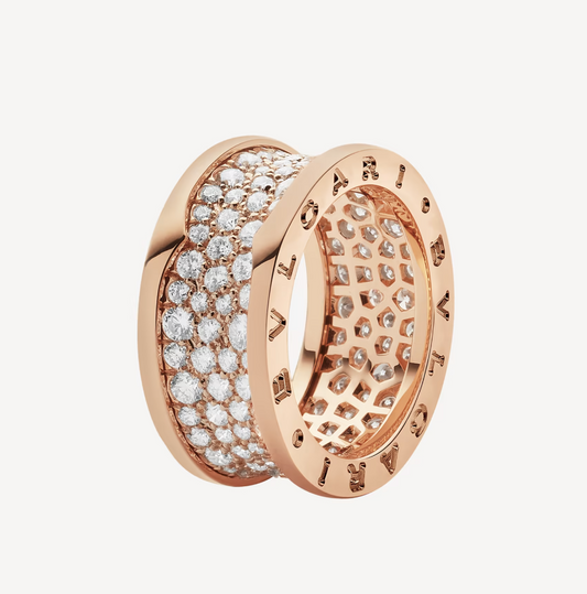 [Star Jewelry]ZERO 1 WITH PAVED DIAMONDS ON THE SPIRAL RING