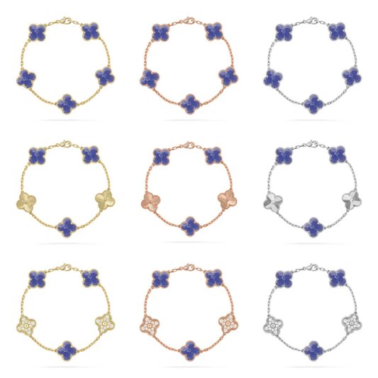 [Star Jewelry]CLOVER 5 MOTIF BLUE VEINS BRACELET COLLECTION