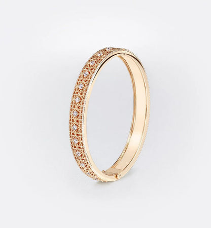 [Star Jewelry]2026 WOVEN-PATTERN BRACELET SET WITH FULL DIAMOND INLAY THREE-COLORS