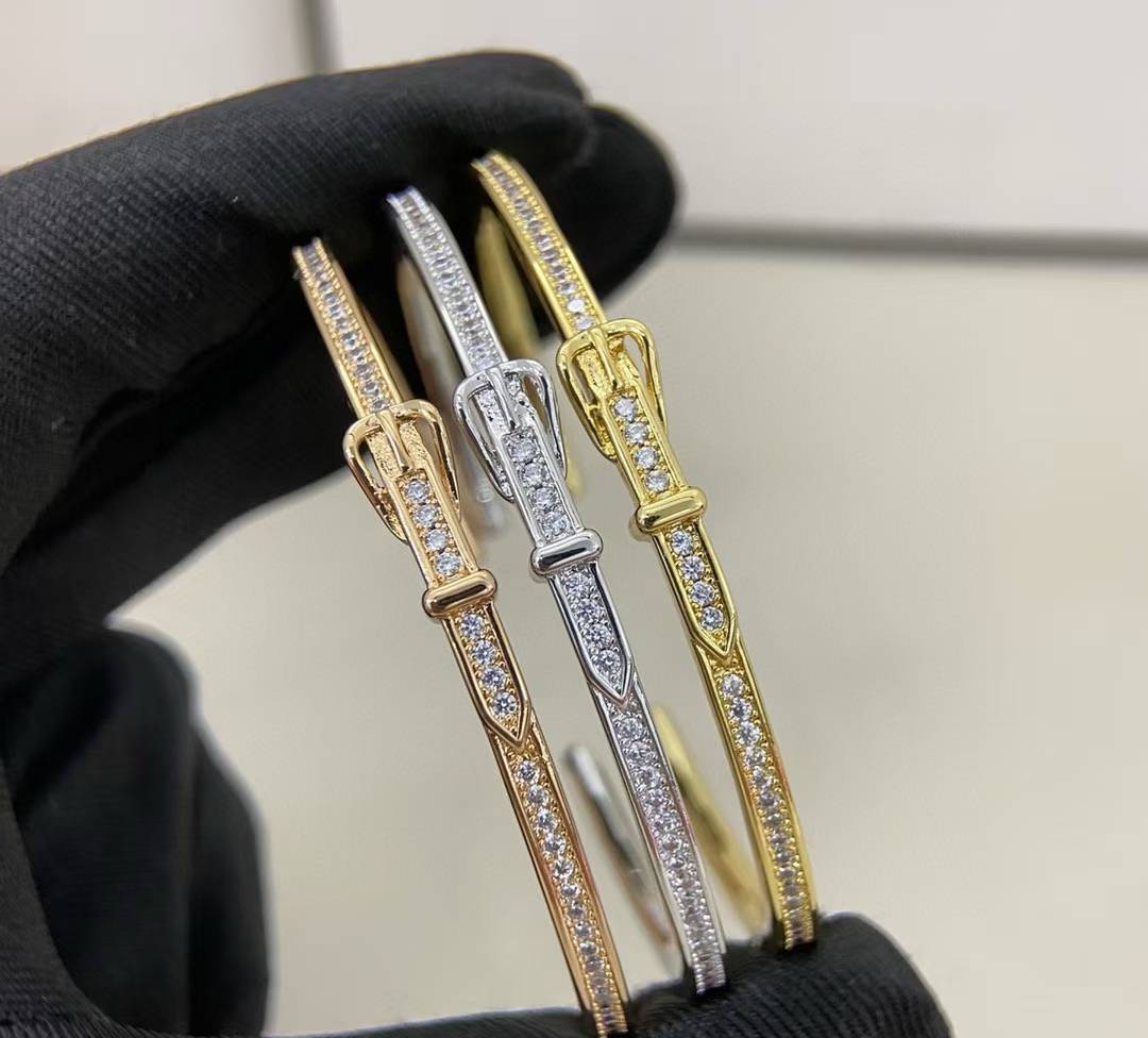 [Star Jewelry]DIAMOND-ENCRUSTED BRACELET THREE COLORS