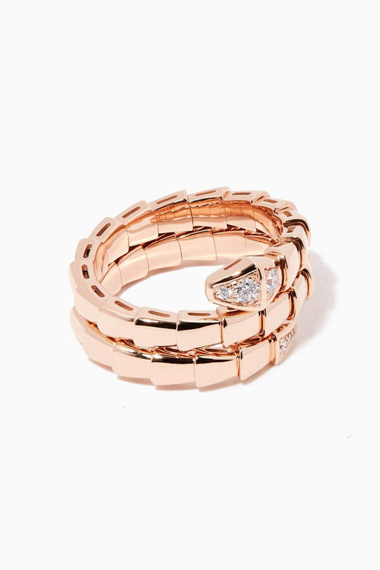 [Star Jewelry]SERPENTS DOUBLE ROW DIAMOND RING