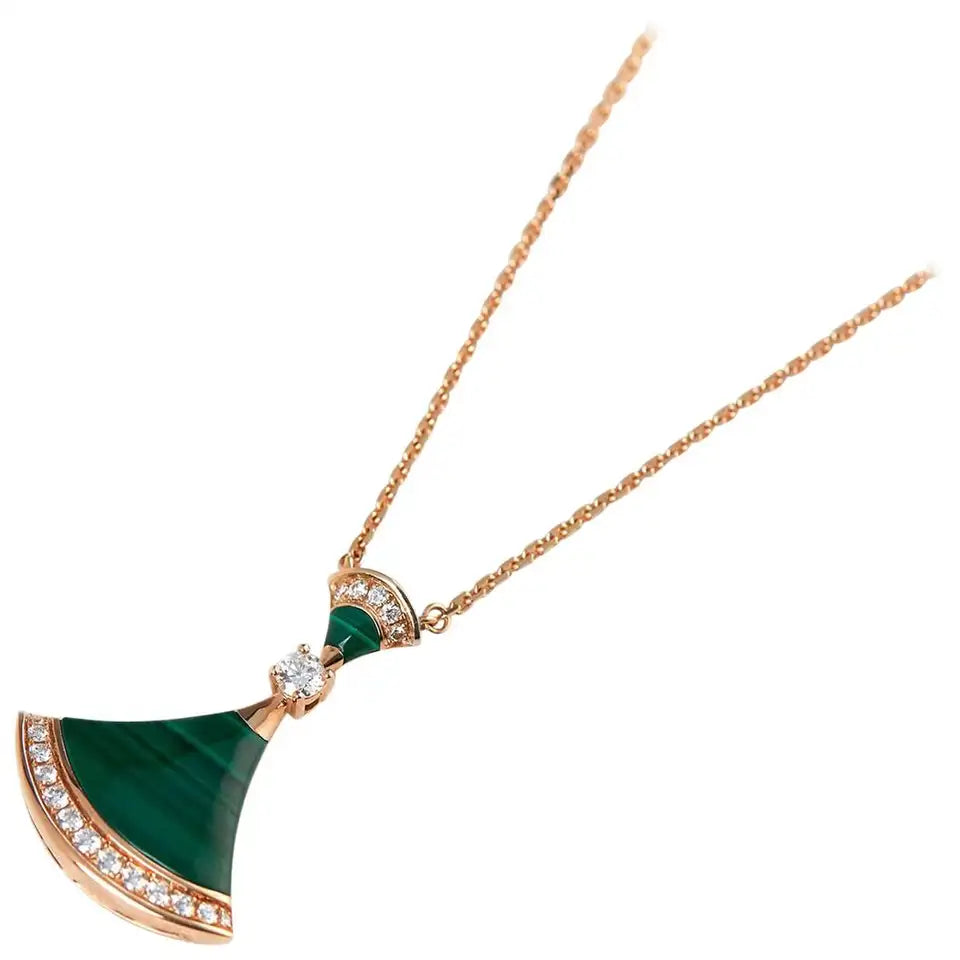 [Star Jewelry]DREAM NECKLACE MALACHITE DIAMOND