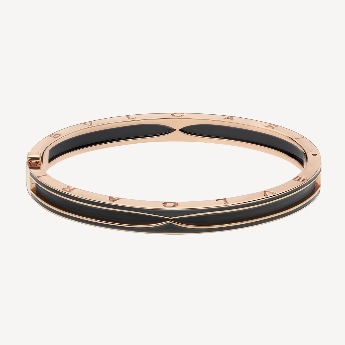 [Star Jewelry]ZERO 1 PINK GOLD WITH MATTE BLACK CERAMIC BRACELET